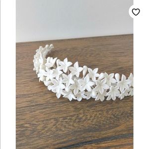 White Bride Flower Crown
